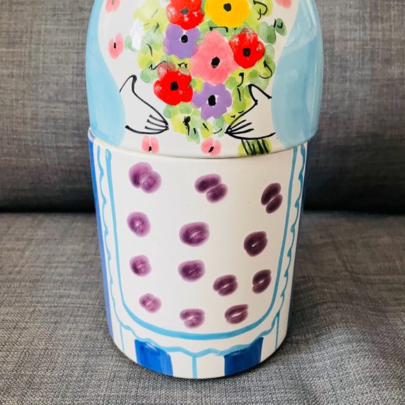 ITALICA ARS MID CENTURY MODIGLIANI ITALIAN ART POTTERY 12” READ - Picture 3 of 8